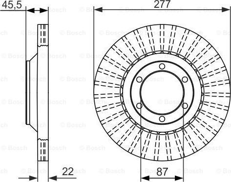 BOSCH 0 986 479 702 - Bremžu diski ps1.lv