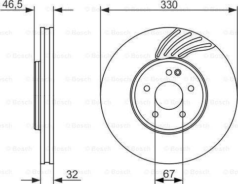 BOSCH 0 986 479 719 - Bremžu diski ps1.lv