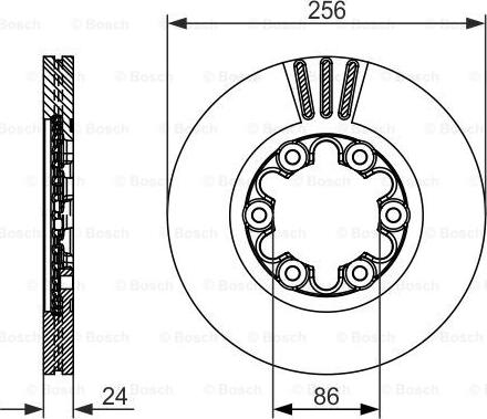 BOSCH 0 986 479 712 - Bremžu diski ps1.lv