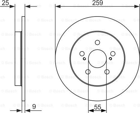 BOSCH 0 986 479 721 - Bremžu diski ps1.lv