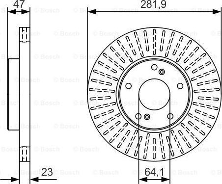 BOSCH 0 986 479 A99 - Bremžu diski ps1.lv