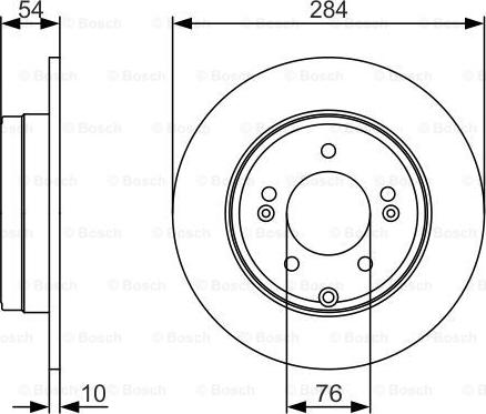 BOSCH 0 986 479 A45 - Bremžu diski ps1.lv