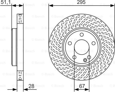 BOSCH 0 986 479 A58 - Bremžu diski ps1.lv