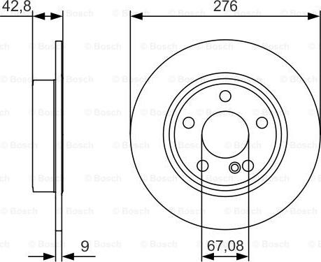 BOSCH 0 986 479 A03 - Bremžu diski ps1.lv