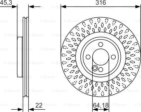 BOSCH 0 986 479 A07 - Bremžu diski ps1.lv