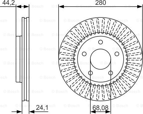 BOSCH 0 986 479 A19 - Bremžu diski ps1.lv