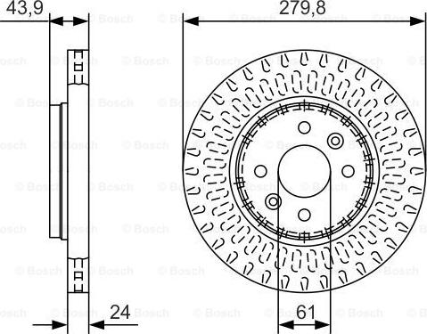 BOSCH 0 986 479 A85 - Bremžu diski ps1.lv