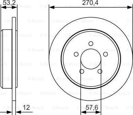 BOSCH 0 986 479 A80 - Bremžu diski ps1.lv