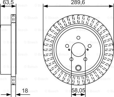 BOSCH 0 986 479 A83 - Bremžu diski ps1.lv