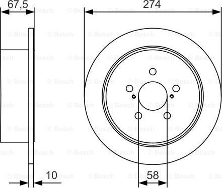 BOSCH 0 986 479 A82 - Bremžu diski ps1.lv