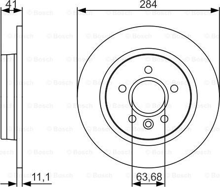 BOSCH 0 986 479 A36 - Bremžu diski ps1.lv