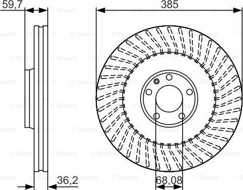 BOSCH 0 986 479 A31 - Bremžu diski ps1.lv