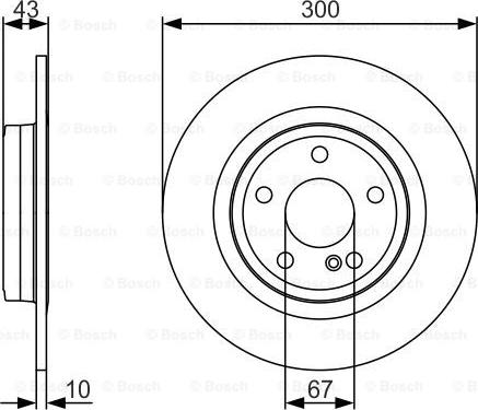 BOSCH 0 986 479 A38 - Bremžu diski ps1.lv