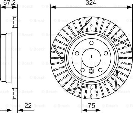 BOSCH 0 986 479 A78 - Bremžu diski ps1.lv