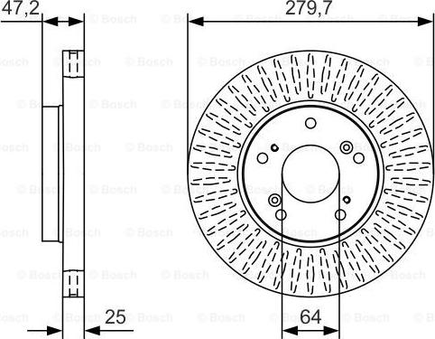 BOSCH 0 986 479 B01 - Bremžu diski ps1.lv