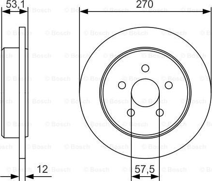 BOSCH 0 986 479 B08 - Bremžu diski ps1.lv