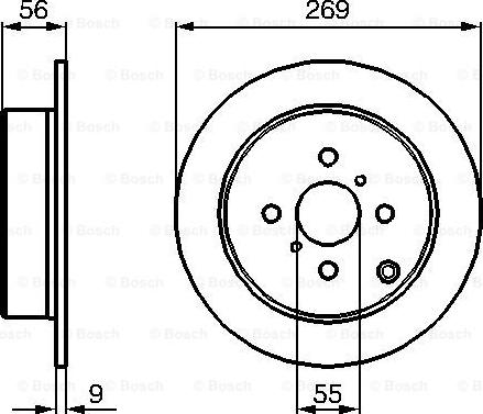 BOSCH 0 986 479 B71 - Bremžu diski ps1.lv