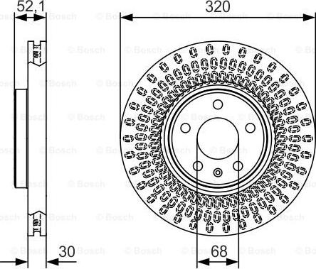 BOSCH 0 986 479 C49 - Bremžu diski ps1.lv