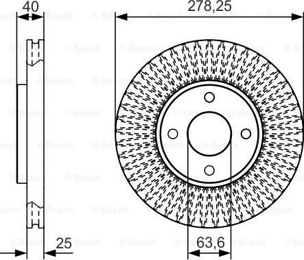 BOSCH 0 986 479 C48 - Bremžu diski ps1.lv