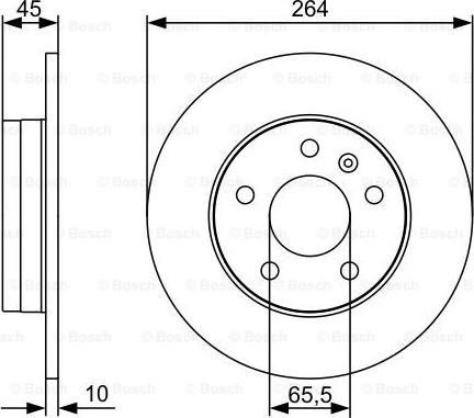 BOSCH 0 986 479 C66 - Bremžu diski ps1.lv