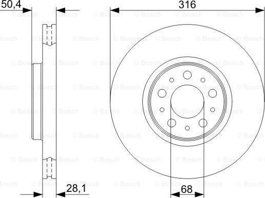 BOSCH 0 986 479 C85 - Bremžu diski ps1.lv