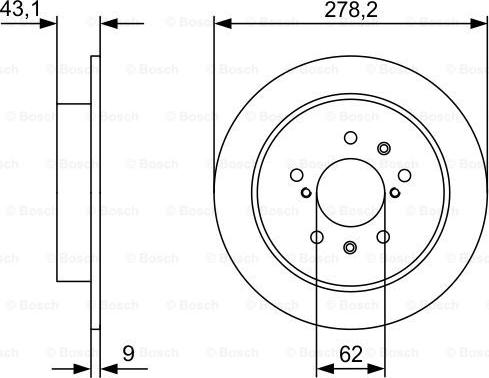 BOSCH 0 986 479 D34 - Bremžu diski ps1.lv