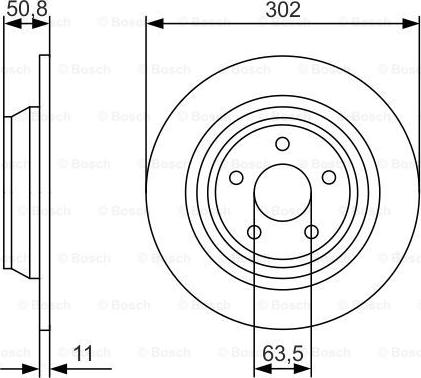 BOSCH 0 986 479 D37 - Bremžu diski ps1.lv