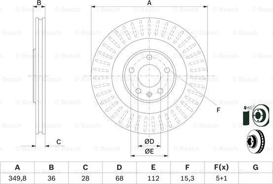 BOSCH 0 986 479 E41 - Bremžu diski ps1.lv