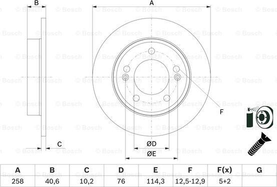 BOSCH 0 986 479 E68 - Bremžu diski ps1.lv