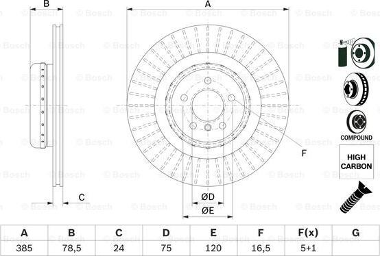 BOSCH 0 986 479 E29 - Bremžu diski ps1.lv