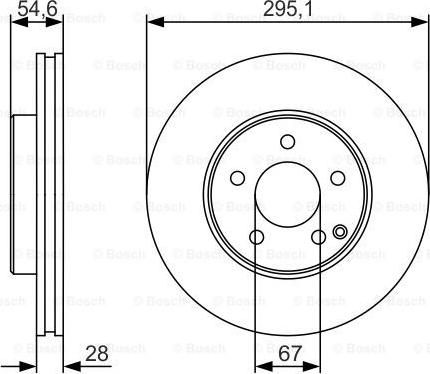 BOSCH 0 986 479 R99 - Bremžu diski ps1.lv