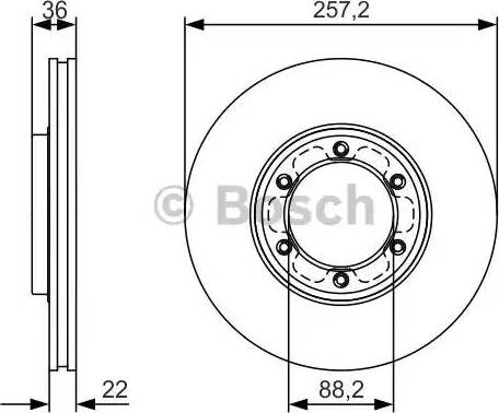 BOSCH 0 986 479 R42 - Bremžu diski ps1.lv