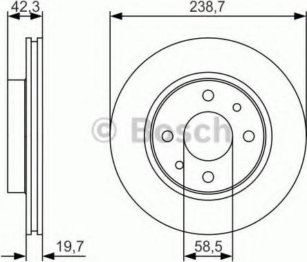 BOSCH 0 986 479 R54 - Bremžu diski ps1.lv