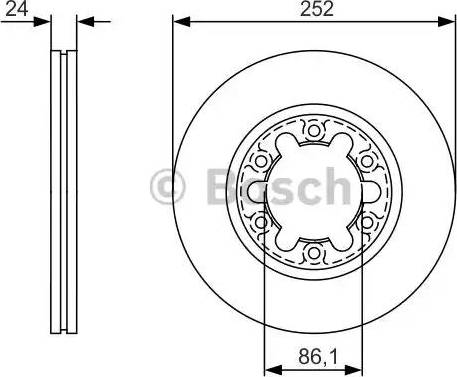 BOSCH 0 986 479 R50 - Bremžu diski ps1.lv