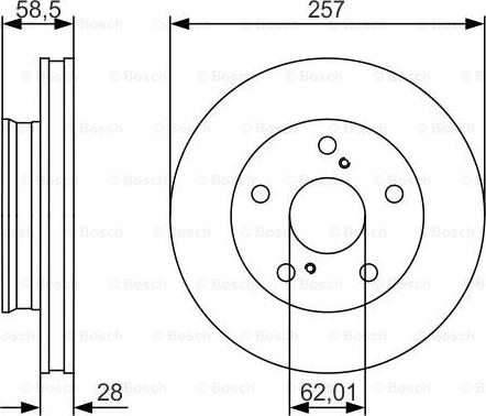 BOSCH 0 986 479 R53 - Bremžu diski ps1.lv