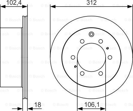 BOSCH 0 986 479 R57 - Bremžu diski ps1.lv