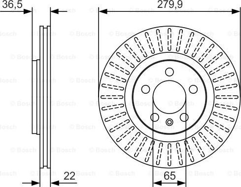 BOSCH 0 986 479 R68 - Bremžu diski ps1.lv