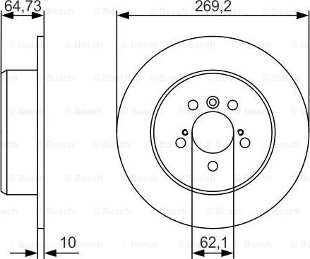 BOSCH 0 986 479 R00 - Bremžu diski ps1.lv