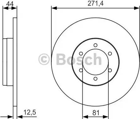 BOSCH 0 986 479 R03 - Bremžu diski ps1.lv