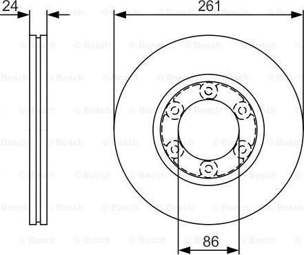 BOSCH 0 986 479 R16 - Bremžu diski ps1.lv