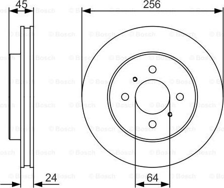 BOSCH 0 986 479 R18 - Bremžu diski ps1.lv