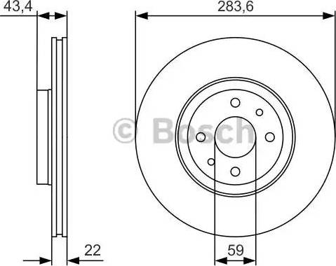 BOSCH 0 986 479 R17 - Bremžu diski ps1.lv