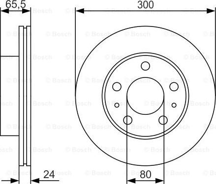 BOSCH 0 986 479 R86 - Bremžu diski ps1.lv