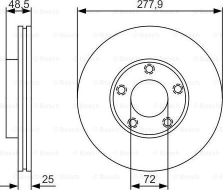 BOSCH 0 986 479 R83 - Bremžu diski ps1.lv