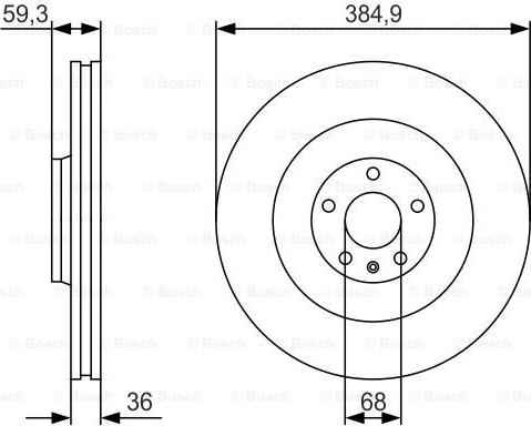 BOSCH 0 986 479 R30 - Bremžu diski ps1.lv