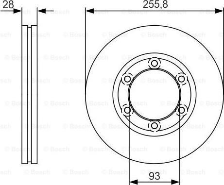 BOSCH 0 986 479 R37 - Bremžu diski ps1.lv