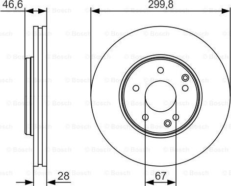 BOSCH 0 986 479 R79 - Bremžu diski ps1.lv