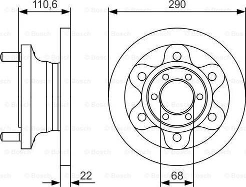 BOSCH 0 986 479 S95 - Bremžu diski ps1.lv