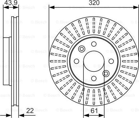 BOSCH 0 986 479 S90 - Bremžu diski ps1.lv