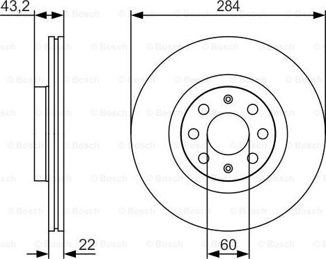 BOSCH 0 986 479 S91 - Bremžu diski ps1.lv